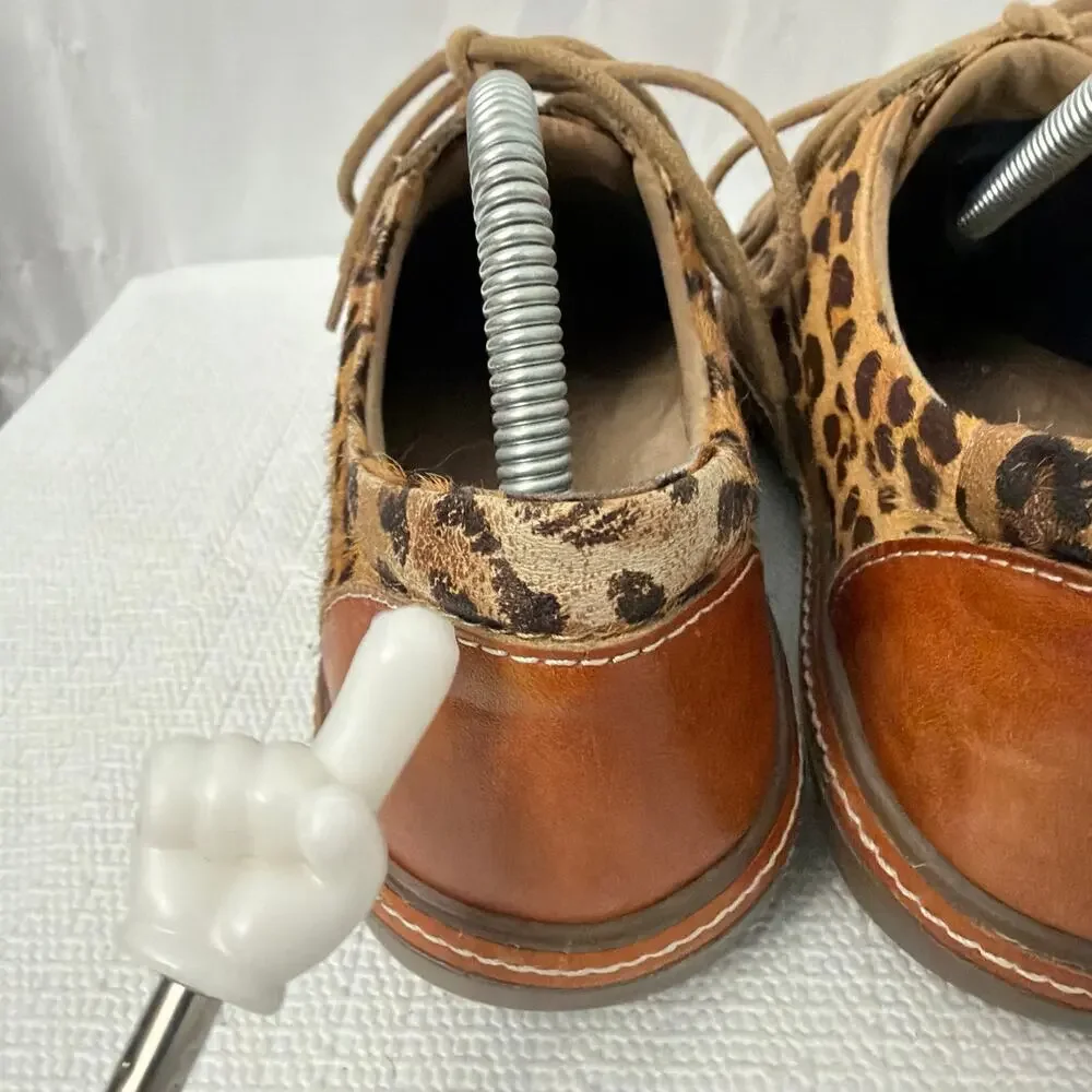 L’Artiste Shoes Womens Size 6 Spring Step Libbi Leopard Print Calf Hair